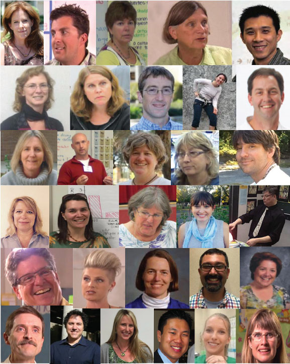 A photo of all the researchers and teachers involved in the PRISM project